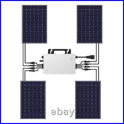 4-in-1 Solar Micro Inverter 1500W Grid Tie MPPT DC to AC 240V Waterproof