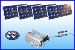 400 W Grid Tie Inverter + 12 V 400 Watt (4x 100W) Mono Solar Panel + Z Mounting