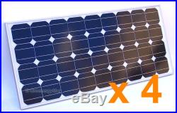 400 W Grid Tie Inverter + 12 V 400 Watt (4x 100W) Mono Solar Panel + Z Mounting