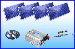 400 Watt GRID TIE INVERTER + 12V 400 Watt Poly SOLAR PANEL (4x 100W)+ Z Mounting