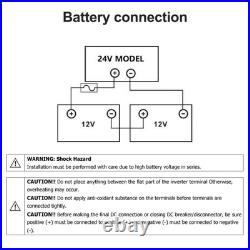 4200W 24V Hybrid Solar Inverter Off Grid MPPT 120A Charger Controller WIFI 230V