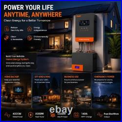 4KW 24V Hybrid Solar Inverter Off Grid Pure Sine Wave 60Hz 110V/120V Controller