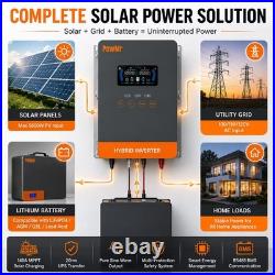 4KW 24V Hybrid Solar Inverter Off Grid Pure Sine Wave 60Hz 110V/120V Controller