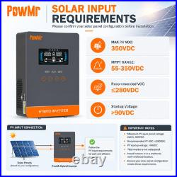 4KW 24V Hybrid Solar Inverter Off Grid Pure Sine Wave 60Hz 110V/120V Controller