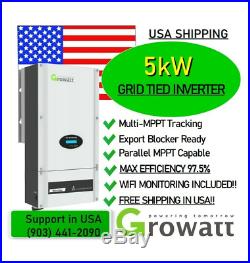 5.3kW GRID TIE Solar Kit with WiFi 5kW Inverter + Pallet of 14 Mono 72-Cell Panels