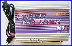 500W Solar Panel Grid Tie Power Inverter Transverter DC 10.8-30V to AC 110/120V