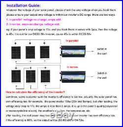500w on grid tie pure sine wave solar inverter for solar panel DC to AC110&220v