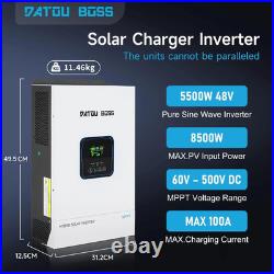 5500W Solar Hybrid Inverter 48V Pure Sine Wave Off-Grid MPPT Charge Controller