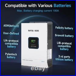 5500W Solar Hybrid Inverter 48V Pure Sine Wave Off-Grid MPPT Charge Controller