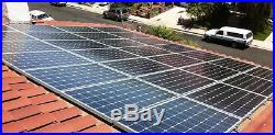 5kw solar panel system kit, grid tie inverter, 250 watt solar panel