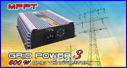 600 Watt MPPT Grid Tie Inverter for Wind Turbine Solar