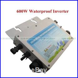 600W 110V Waterproof Grid Tie Solar Inverter With MPPT Function Output More Power