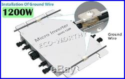 600W 1200W 110V waterproof grid tie inverter MPPT function MC4 for solar panel