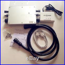 600W 1200W Microinverter Grid Tie With Modem Power Line Communication Inverter