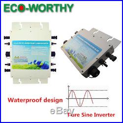 600W 1200W Waterproof Grid Tie Inverter With MPPT Function for Solar Power System