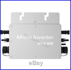 600W 1200W Waterproof IP65 MPPT Solar Grid Tie Inverter DC 22-50V to AC110/220V
