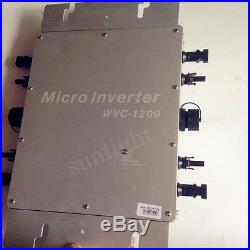 600W 1200W grid tie Power line communication inverter Microinverter with modem