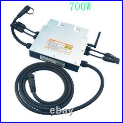 600W 700W Waterproof 2.4G Wireless Solar Grid Tie Micro Inverter VAC 120V 230V