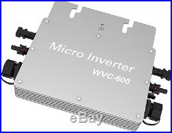 600W DC22-50V to 110V/22 Waterproof Grid Tie Micro Inverter MPPT Pure Sine Wave