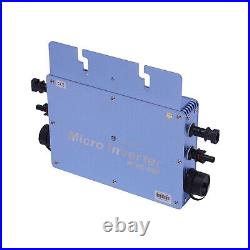 600W Full-Digital AC110V-Output Microinverter Solar Grid Tie Micro Inverter Blue