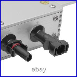 600W Grid Tie MPPT Pure Sine Wave DC to Waterproof Solar Micro Inverter Silver