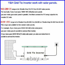 600W Grid Tie Micro Inverter DC30-55V to AC230V MPPT Pure Sine Wave Inverter CE