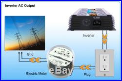 600W MPPT Grid Tie Inverter + 12V 600 Watt Mono Solar Panel (6x 100W)+Z Mounting