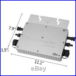 600W MPPT Grid Tie Micro Solar Inverter 110V/220V Simplify Waterproof DC to AC