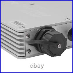 600W Micro Inverter Silver Solar Powered Grid Tie MPPT Waterproof Self-cooling