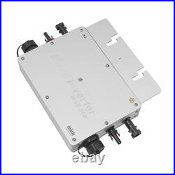 600W Micro Inverter Silver Solar Powered Grid Tie MPPT Waterproof Self-cooling