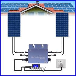 600W Solar Micro Inverter Grid Tie MPPT Pure Sine Wave DC to AC Microinverter