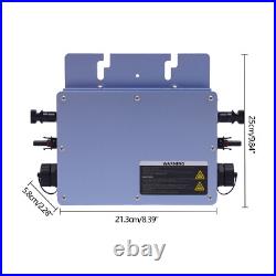 600W Solar Micro Inverter Grid Tie MPPT Pure Sine Wave DC to AC Waterproof 600W Solar Micro Inverter Grid Tie MPPT Pure Sine Wave DC to AC Waterproof