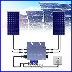 600W Solar Micro Inverter Grid Tie MPPT Pure Sine Wave DC to AC Waterproof New