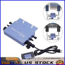 600W Solar Micro Inverter Grid Tie MPPT Pure Sine Wave DC to AC Waterproof New