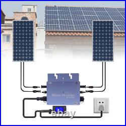 600W Solar Micro Inverter Grid Tie MPPT Pure Sine Wave DC to AC Waterproof New
