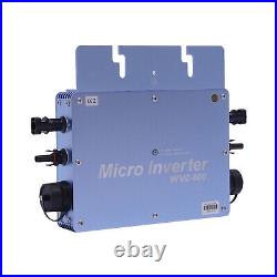 600W Solar Micro Inverter Grid Tie MPPT Pure Sine Wave DC to AC Waterproof New