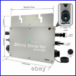 600W Waterproof Solar Grid Tie Inverter DC28-50V to AC110V/220V for 36V PV Panel