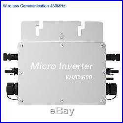 600W withMPPT Waterproof Grid Tie Inverter DC to AC Solar Micro Power Inverter New