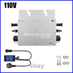 600With110Vac Solar Inverter Grid Tie MPPT Micro Inverter APP Control with Display