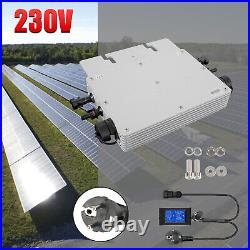600With230V IP65 Waterproof Solar Inverter Grid Tie MPPT Micro Inverter w Display