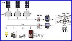 600w Grid Tie Solar Inverter 433mhz wireless communication, mppt pure sine wave