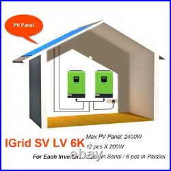 6K 4800W 110V Grid Tie Solar Inverter 24V Inverter MPPT Inverter Pure Sine Wave