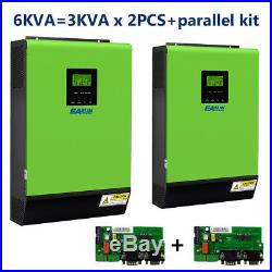 6Kva 110V Grid Tie Inverter 24V Solar Inverter 4000W MPPT Hybrid Inverters 40A