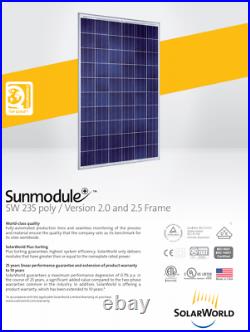 6kw Grid-Tie Solar Kit American Made Solar Panels 6000W 36 Panels + Inverter