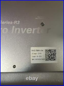 700W Micro Inverter Solar Grid Tie Microinverter IP65 Wifi Control WVC700