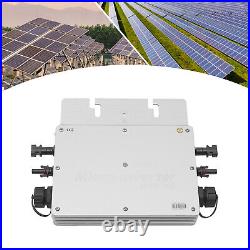 700W Micro Solar Inverter MPPT Grid Tie Pure Sine Wave DC to AC 120V Waterproof