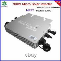 700W Microinverter Solar Grid Tie Inverter MPPT 24V 36V Micro Pure Sine Wave