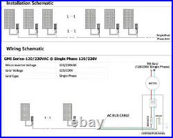 700W Solar Grid Tie Micro Inverter DC26-46V to AC110V for 36V PV Panel 50HZ/60HZ