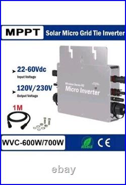 700W Solar Inverter Grid Tie MPPT WIFI Micro Inverter DC24V To 110V