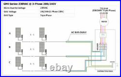 700W Solar Wechselrichter Grid Tie Inverter Voc38-46V to AC230V for 36V PV Panel